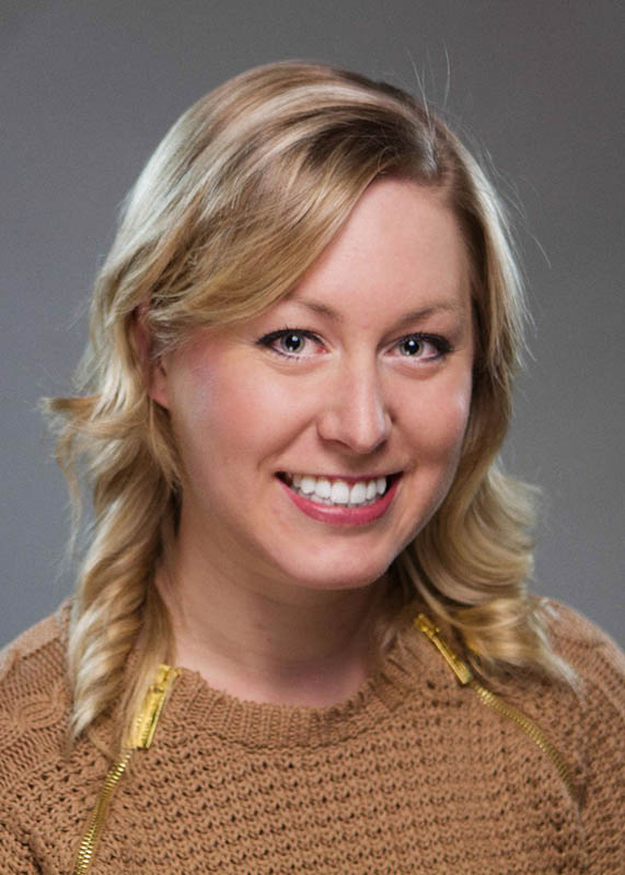 Company portrait of Kirstin Pieschke for Missouri Street Theatre's production of "Once Upon A Mattress." Photo by Mike Padua.
